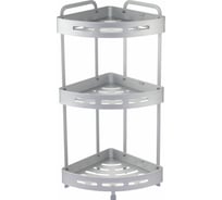 Настенная полка Zenfort 3-ярусная, угловая, серебро ta-3542a3 101202