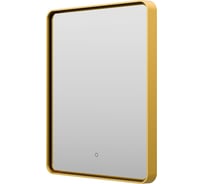Зеркало Brevita mercury 600x800, прямоугольное, сенсор на зеркале, золото MER-Rett6-060/80-gold