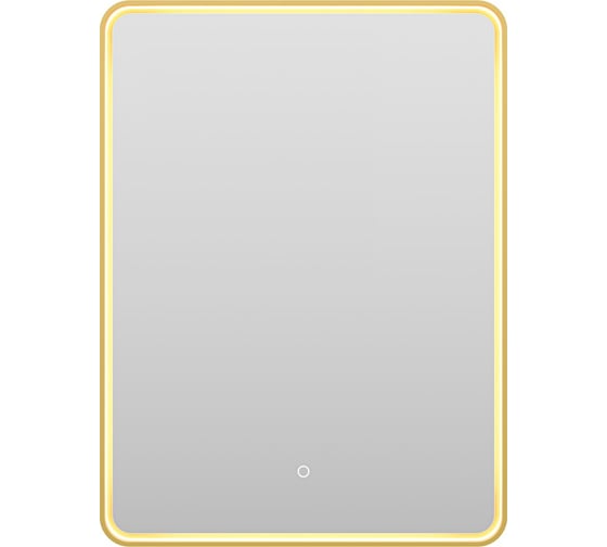 Зеркало Brevita mercury 600x800, прямоугольное, сенсор на зеркале, золото MER-Rett6-060/80-gold