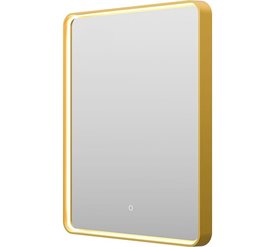 Зеркало Brevita mercury 600x800, прямоугольное, сенсор на зеркале, золото MER-Rett6-060/80-gold