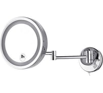 Настенное зеркало Potato увеличительное, с подсветкой 215x215 мм P766