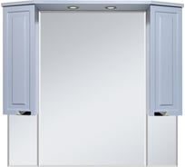 Зеркало-шкаф Misty терра 110 серое П-Тер02110-0501