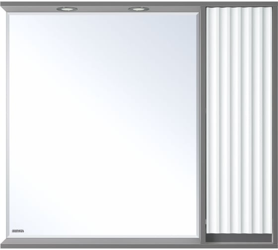 Зеркальный шкаф Brevita Balaton 90 правый, комбинированный BAL-04090-01-01П 1