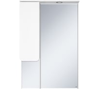 Зеркало-шкаф Misty чегет 65 белая эмаль, левый П-Чег-02065-01Л