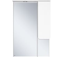 Зеркало-шкаф Misty чегет 65 белая эмаль, правый П-Чег-02065-01П