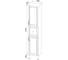 Напольный пенал IDDIS oxford 36 см, синий OXF36N0i97 6