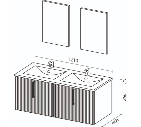 Тумба SanVit рольф w -120 krolfW120