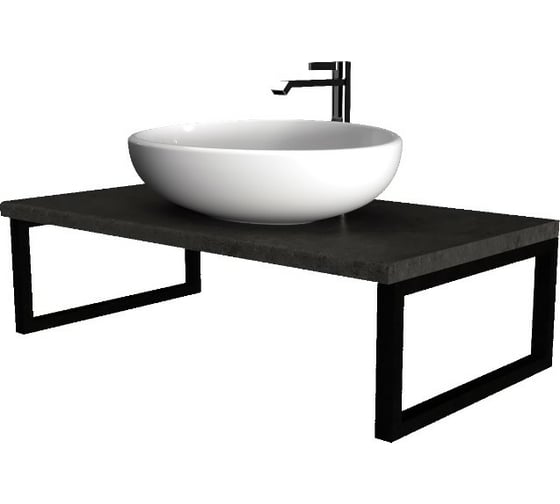Столешница 1Marka GRUNGE LOFT 80 Бетон темно-серый У85836