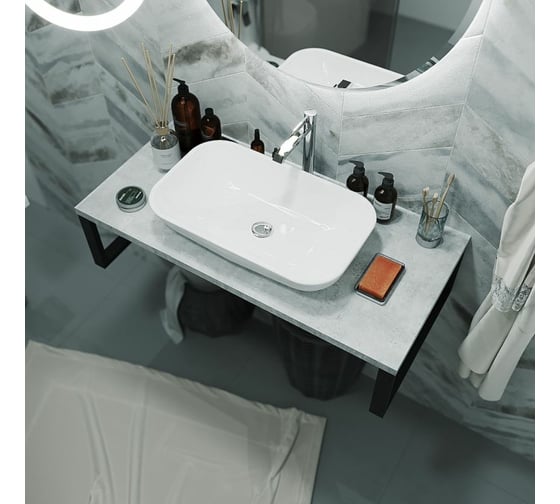 Столешница 1Marka GRUNGE LOFT 100 Бетон, светлый У85841