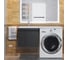 Тумба под стиральную машину Uperwood Magenta 60 см, подвесная, черная, с дверцами 5930205152 4