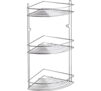 Полка 3-х ярусная угловая NOVADOM 225x225x520 E-503