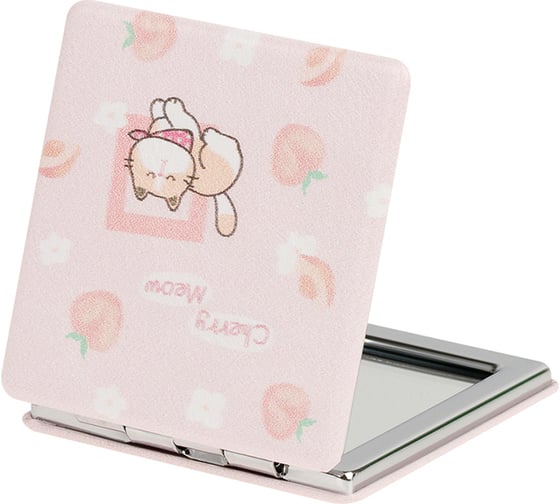 Карманное складное зеркальце MESHU Peach meow MS_52697