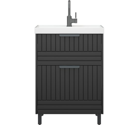 Тумба Corozo "Терра 60" Люкс матовый графит Сомо 60 / Слим 60 SD-00001324