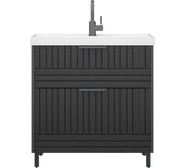 Тумба Corozo "Терра 80" Люкс матовый графит Сомо 80 / Слим 80 / Фостер 80 SD-00001323