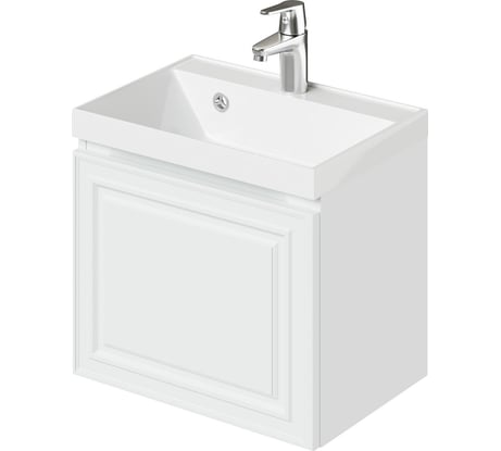 Тумба под раковину в ванную ИТАНА Verona 2.0 50 491x342x400, эмаль, белый матовый 4657810333543