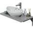 Столешница из литьевого мрамора СаНта вулканический серый, 805х35х450 мм 900148 3