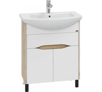 Напольная тумба под раковину СаНта Сатурн 70 1 ящик, дуб австрийский, под умывальник Балтика 70 700370