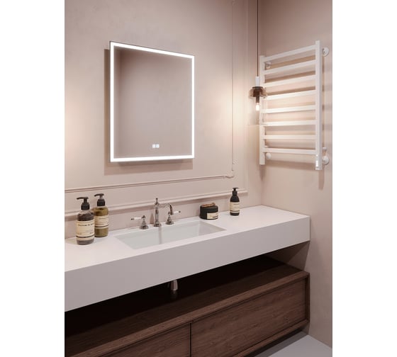 Зеркало с led подсветкой Terminus ното 700x600 quick touch 07M70x60F