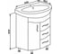 Тумба DORATIZ Камилла 65 под умывальник Новая грань с 3 ящиками, белый 9911.003 2