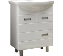 Тумба DORATIZ Вега 70 под умывальник Балтика 70, белый, с 2 ящиками 9912.497