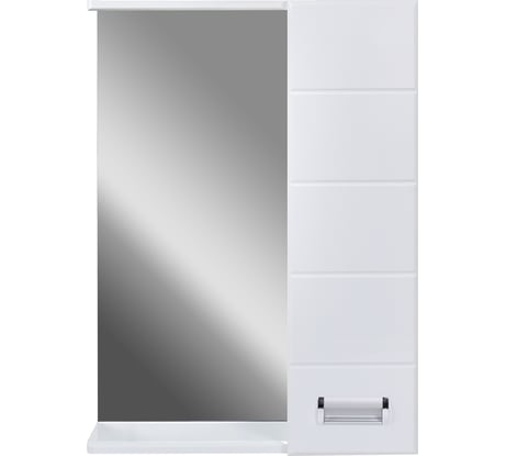 Зеркало DORATIZ Вега 60 правое с подсветкой, белый, со шкафчиком 2711.112