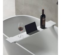 Полка для ванны ABBER Stein белая матовая AS1601
