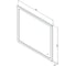 Зеркало Aquanet Ирис 90x80 LED 326447 00326447 5