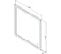 Зеркало Aquanet Ирис 80x80 LED 326445 00326445 4