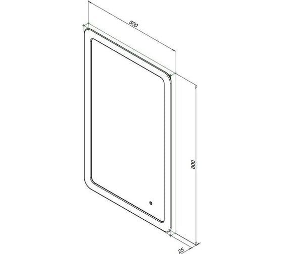 Зеркало Aquanet Ирис 50x80 LED 326446 00326446