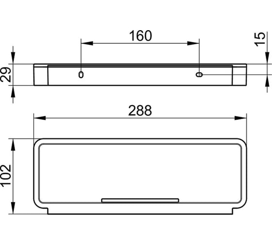 Корзинка для губки Keuco Elegance Plan хром/белый 14958010051 00000064849