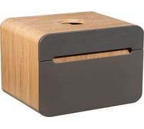 Тумба Runo Ницца 60 дуб натуральный графит подвесная под накладной умывальник 00-00002123