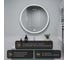 Зеркало с led-подсветкой Terminus Прато 800x800 quick touch front 04M80x80F 8