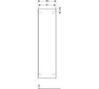 Шкаф-пенал Geberit Acanto плоский белое стекло 500.637.01.2 00000068605