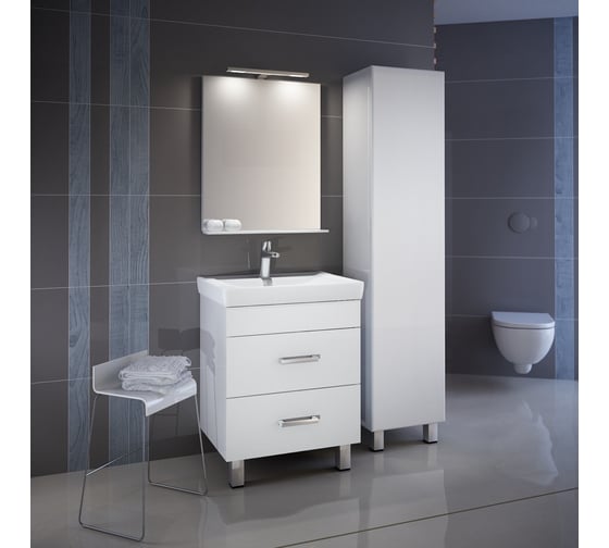 Зеркало IDDIS Custo белое, 55 см CUS55W0i98
