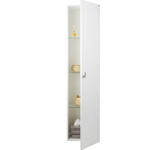 Пенал для ванной комнаты IDDIS Rise подвесной, белый, 36 см RIS36W0i97