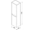 Пенал подвесной IDDIS 40 см, Эдифис (Edifice), белый EDI40W0i97 6