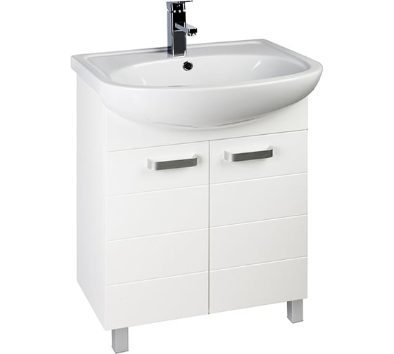 Тумба для ванной комнаты IDDIS Harizma напольная, белая, 60 см HAR60W2i95