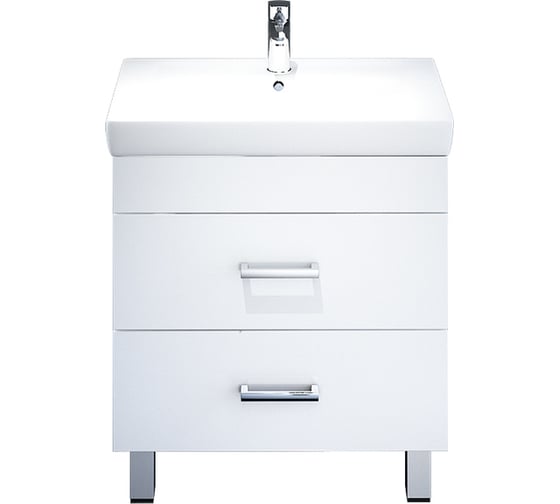 Тумба для ванной комнаты IDDIS Custo напольная, белая, 70 см CUS70W0i95