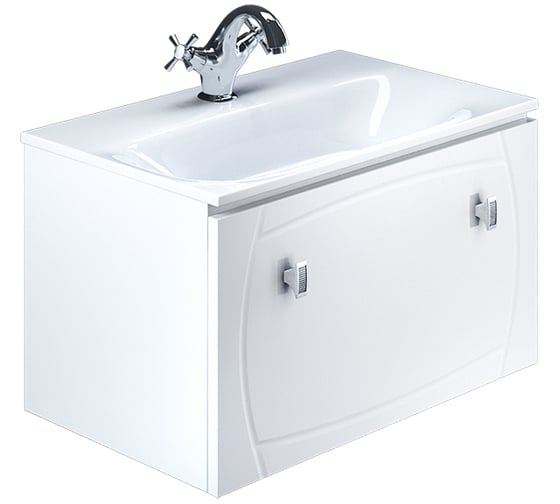 Тумба для ванной комнаты IDDIS Rise подвесная, белая, 70 см RIS70W0i95