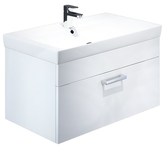 Подвесная тумба IDDIS New Mirro белая, 80 см NMIR80Wi95