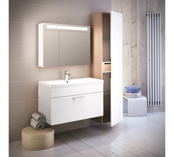 Подвесная тумба IDDIS New Mirro белая, 80 см NMIR80Wi95
