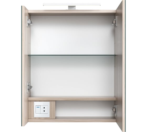 Шкаф-зеркало IDDIS Mirro 50 см, двухдверный MIR5002i99