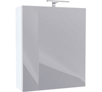 Шкаф-зеркало IDDIS New Mirro 50 см, двухдверный, белый NMIR502i99