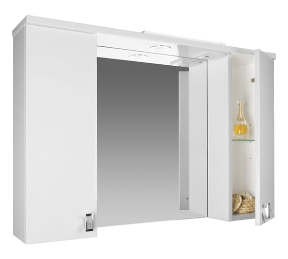 Шкаф-зеркало IDDIS Rise 90 см, белый RIS90W0i99