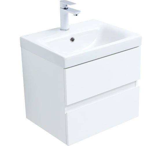 Тумба Aquanet Беркли 50 белый глянец 00302347