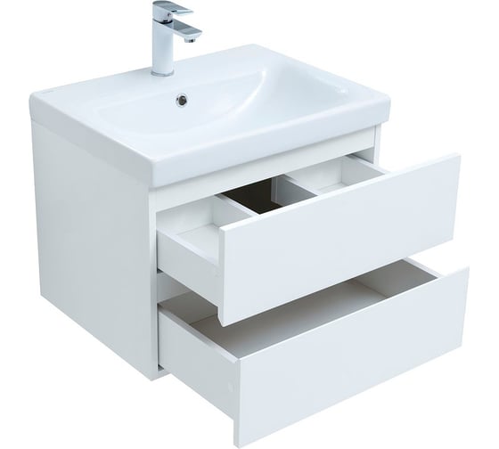 Тумба Aquanet Беркли 60 белый глянец 00302349