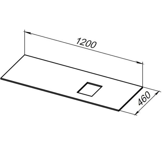 Столешница ALLEN BRAU INFINITY 120 R, grey structure 1.21014.G-S 00274535