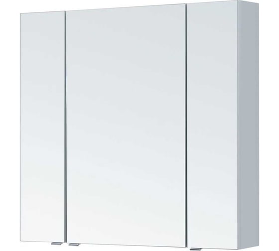 Зеркальный шкаф Aquanet Алвита new 90 серый 00303895