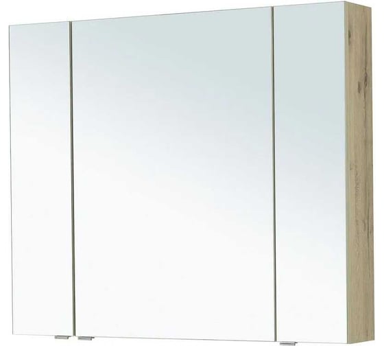 Зеркальный шкаф Aquanet Алвита new 90 дуб веллингтон белый 00303898
