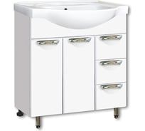 Тумба GRADEONIKA "Аура" для умывальника ERICA 80 (3 ящика) 48277